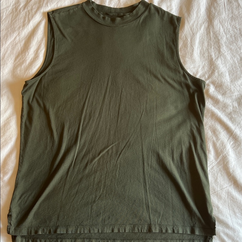 Goodthreads Olive Sleeveless Muscle Tee